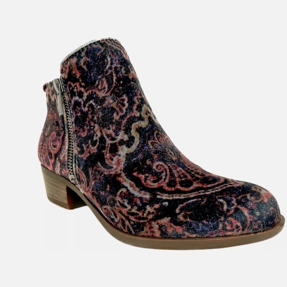 Lucky Brand Basel Velvet Booties